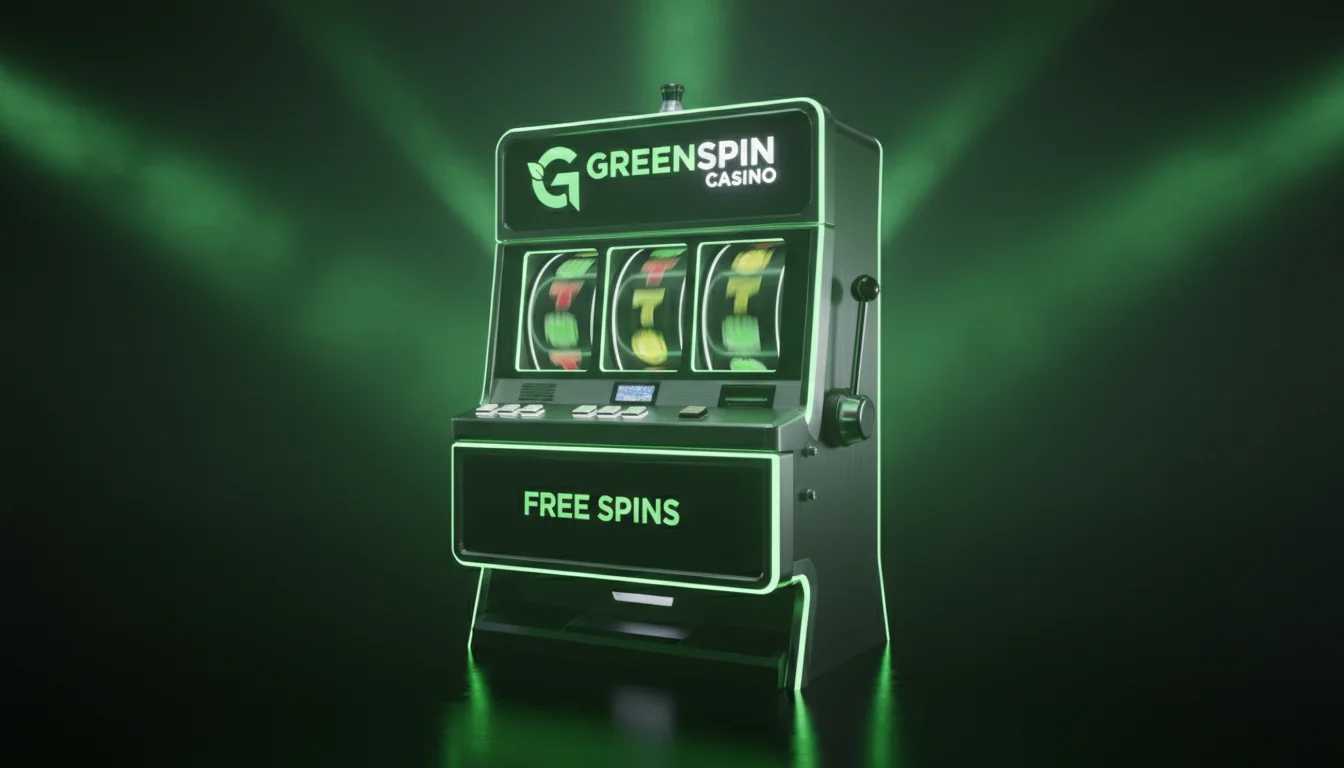 Clean layout of GreenSpin games lobby